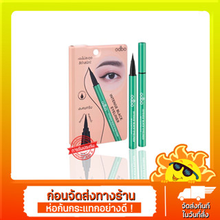 ODBO INTENSE BLACK EYELINER #OD3003 โอดีบีโอ อินเท้นซ์ แบล็ค อายไลเนอร์ แท่งสีเขียว กันน้ำ สีดำชัด