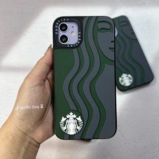 Case เคสสตาร์เขียวเข้ม ซิลิโคนยางนูน3D มีของแถม