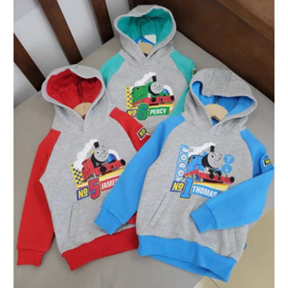 เสื้อแขนยาว มีฮู้ด ลายรถไฟ Thomas and friends