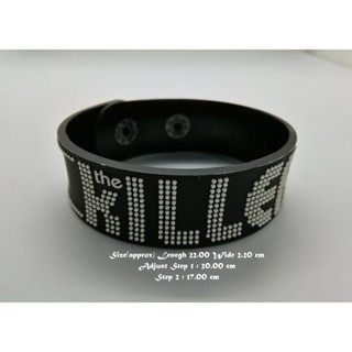 สร้อยข้อมือยาง The Killers กําไลยางซิลิโคน แฟชั่น วงดนตรี กันน้ำ  silicone rubber wristband bracelet