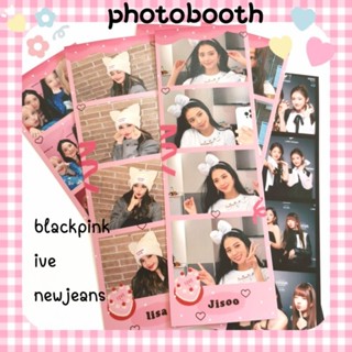 blackpink ive newjeans - photobooth 2x6 นิ้ว รูป โพลารอยด์ ที่คั่นหนังสือ kpop