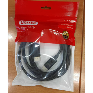 Unitek Y-C609BK DisplayPort Cable M-M 3.0m Connect between DisplayPort source to DisplayPort display.