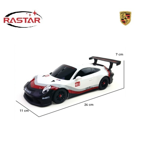 รถบังคับวิทยุ Rastar  No.75900  PORSCHE 911 GT3 อัตราส่วน  1:14 แบบจำลองที่เหมือนจริงมากซึ่งทำมาจากร