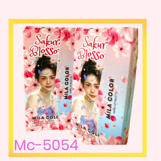 No. MC-5054 MILA COLOR เซ็ตแต่งหน้า อายแชโดว์ บลัชออน  Sakura Blossom มิลา คัลเลอร์ บลอสซั่ม เมคอัพ พาเลท 5in1