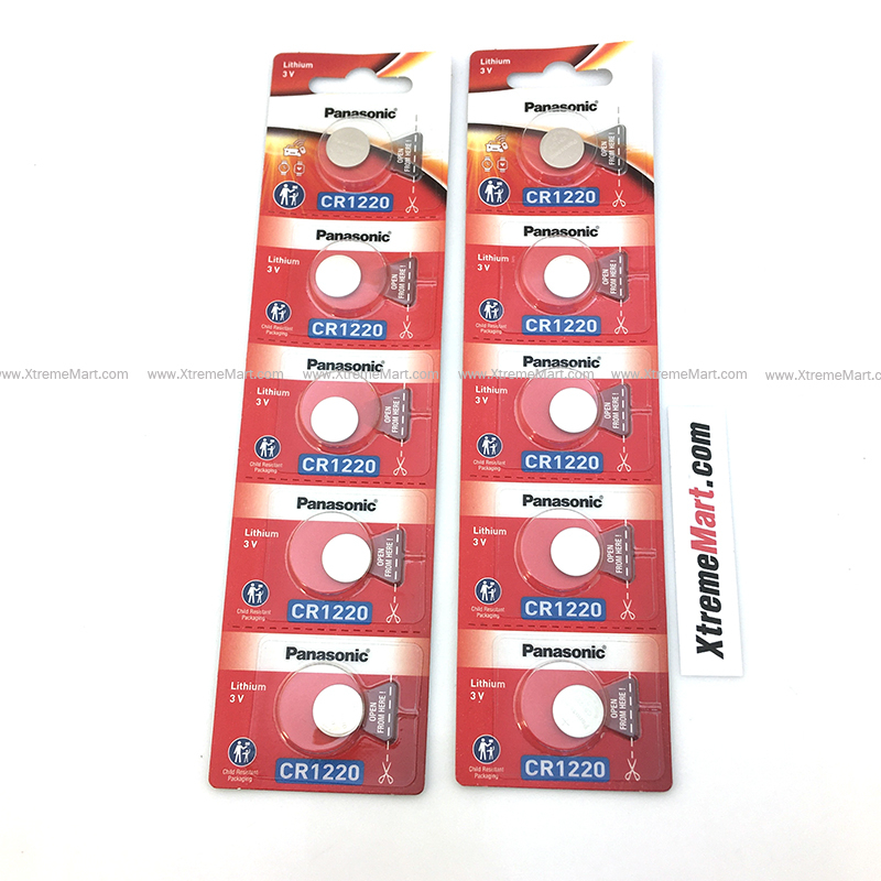 ถ่านกระดุม Panasonic CR1220 1220 3V Lithium Battery (ก้อนละ)