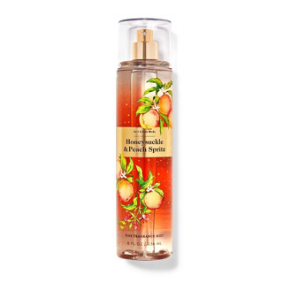 (ของแท้/ปี2022) Bath &amp; Body Works Honeysuckle &amp; Peach Spritz Fine Fragrance Mist 236ml