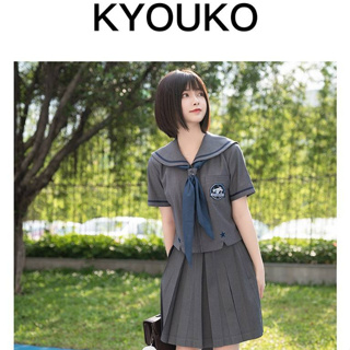 Kyouko x Sanrio เสื้อเชิ้ตทรงนักเรียนคอปกกะลาสี Cinnamoroll ลิขสิทธิ์แท้