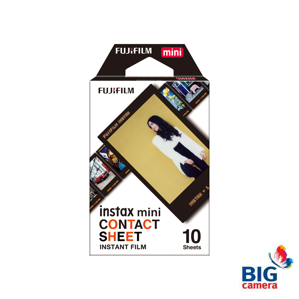 Fujifilm instax mini Contact Sheet - Instant Film ฟิล์มขอบดำ 10 แผ่น - ของแท้ FUJI TH
