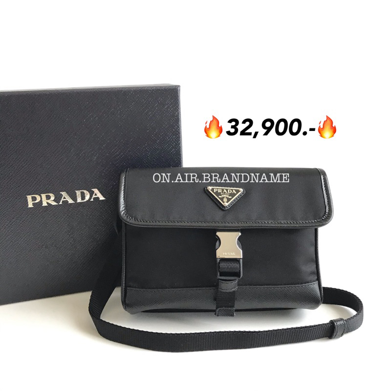 🥰ขายดีสุด New prada nylon and saffiano leather cellphone case