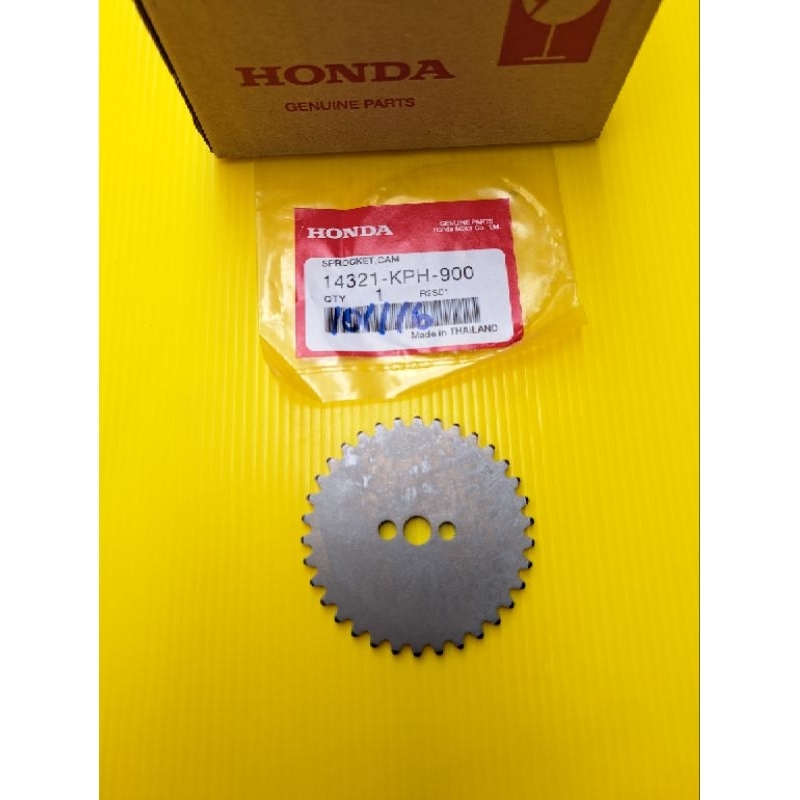 เฟืองโซ่ราวลิ้นตัวบนเวฟ125SR เวฟ125x ดรีม125. ไนท์125 แท้Honda 14321-KPH-900