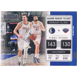 [Panini] Panini Contenders NBA Basketball 21-22 Game Night Ticket / International Ticket Update 30/12/22