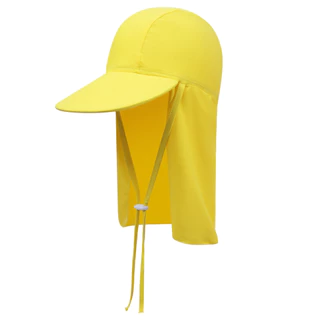 jqk หมวกปีกสำหรับเด็ก มีผ้าคลุมคอ เชือกรูดด้านหน้า มี9สี รุ่น F11