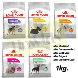 อาหารเม็ดสุนัข Royal Canin Mini Exigent / Mini Dermacomfort / Mini Coat Care / Mini Digestive / Mini Sterilised 1kg