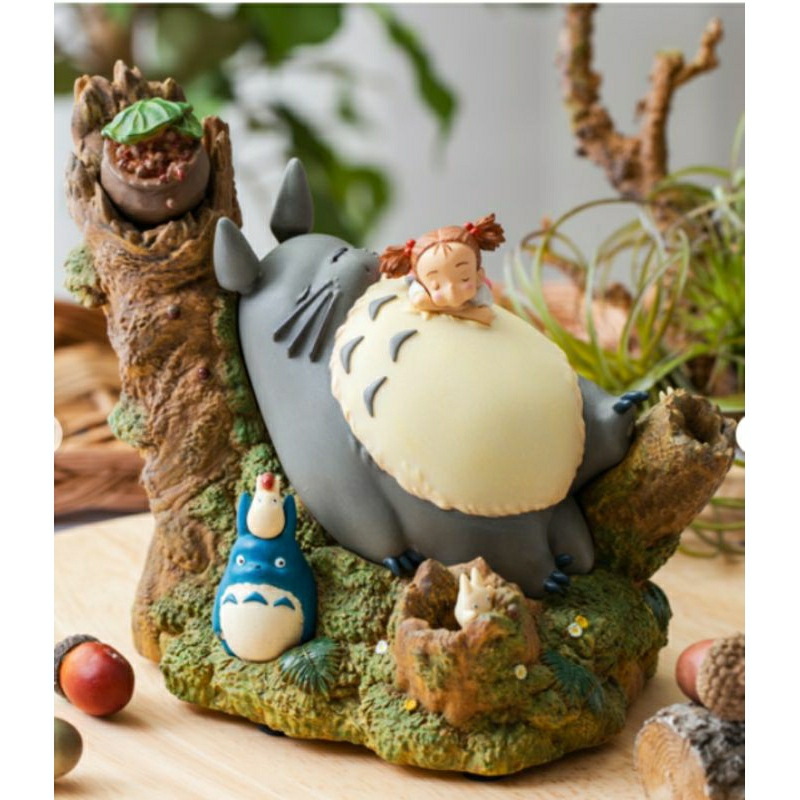 [พร้อมส่ง ]New My Neighbor Totoro Ghibli Totoro resin music box กล่องดนตรีโทโทโร่ เมจัง ของใหม่ แท้