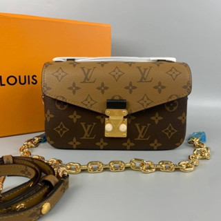 🔥ผ่อนได้🔥LV Pochette Metis Eastwest Monogram Size 21.5 cm งาน Original [ เทพ ] อุปกรณ์ Full Box Set