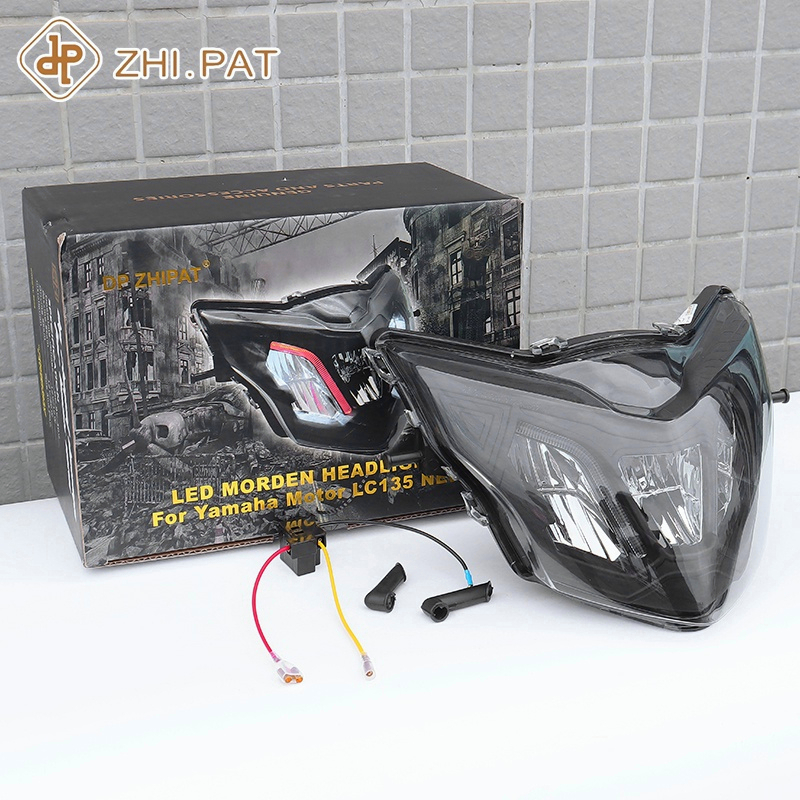 ZHIPAI ไฟหน้ารถจักรยานยนต์เหมาะสำหรับ YAMAHA SPARK135 V2 / X1R / LC135 V2