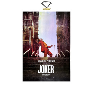 💎Intelligent | โปสเตอร์ JOKER 2019 | ขนาด 23.5x34.5 นิ้ว | x 1 แผ่น โจ๊กเกอร์ โปสเตอร์หนัง โปสเตอร์นักแสดง DC