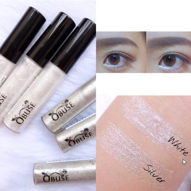 obuse shine black eyeliner 0B-1100 อายไลน์เนอร์ กลิตเตอร์ กากเพชร พร้อมส่ง