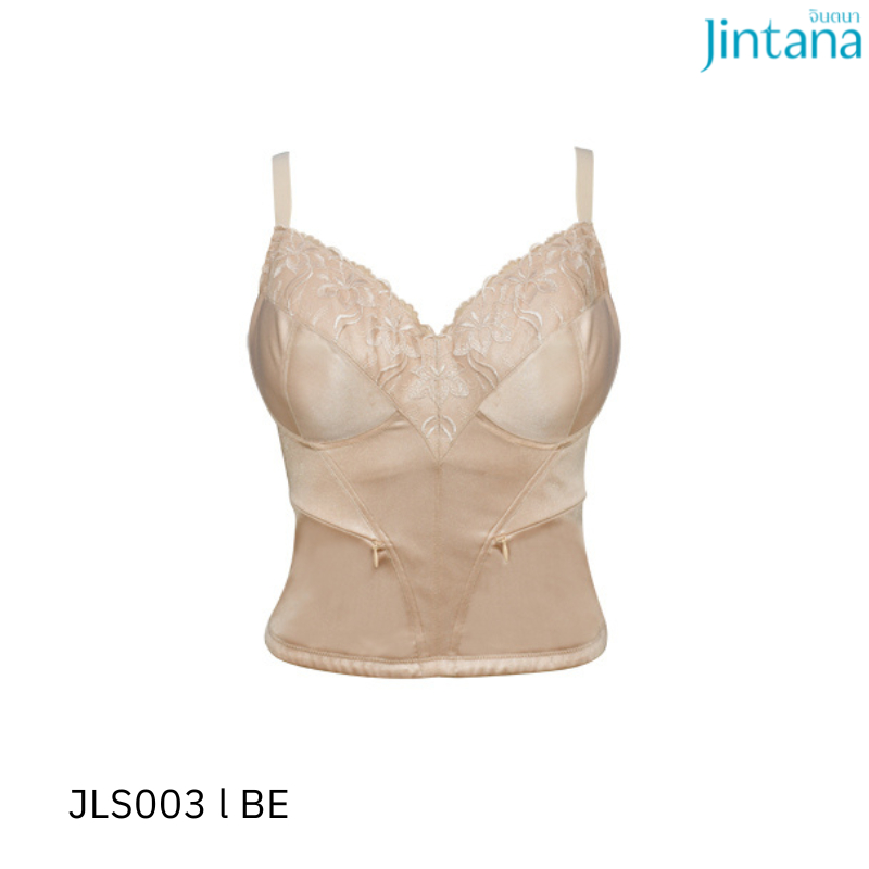 Jintana เสื้อชั้นในกระชับสัดส่วน รุ่น Safty bra รหัส JLS003 สีเบจ เสื้อในเต็มตัว กระชับ เก็บเนื้อส่วนเกิน