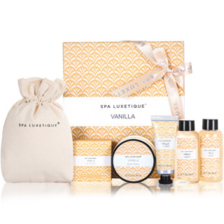 [สินค้าราคาพิเศษ] จัดส่งจากกรุงเทพฯ Spa Luxetique Body Care Spa Gift box ของขวัญวันวาเลนไทน์ ชุดของขวัญ บำรุ่งผิว ชุดอาบน้ำ(6 Pcs) ของขวัญสำหรับแม่ วันแม่