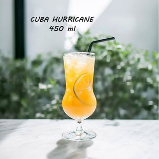 แก้วไวน์ Ocean Cuba Hurricane 450 ml สไตล์แฟนซี เนื้อแก้วใส คุณภาพดี ใส่เครื่องดื่มได้หลายประเภท