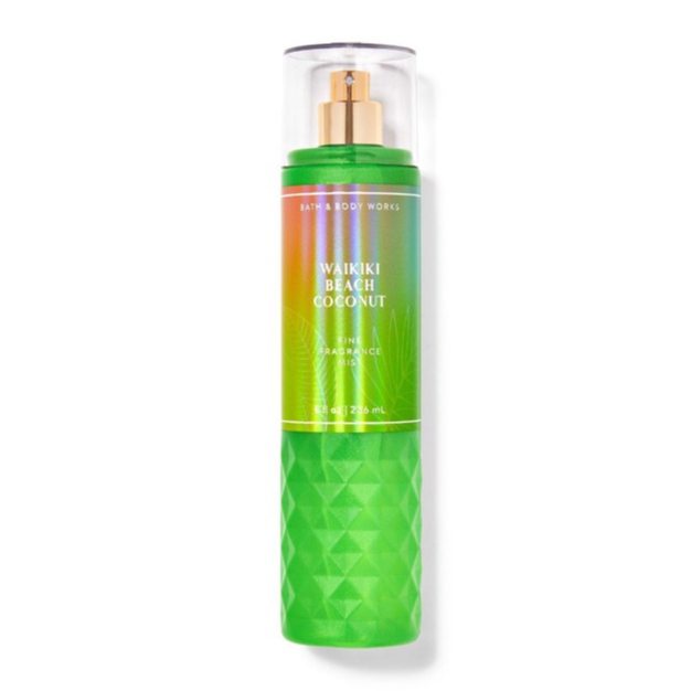 (ของแท้) Bath & Body Works Waikiki Beach Coconut Fine Fragrance Mist 236ml