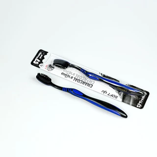 Freshly แพ็ค 12 ด้าม แปรงสีฟันชาร์โคล ยับยั้งเชื้อแบคทีเรีย ขนแปรงนุ่ม | Freshly Charcoal Soft Toothbrush | Freshly 888