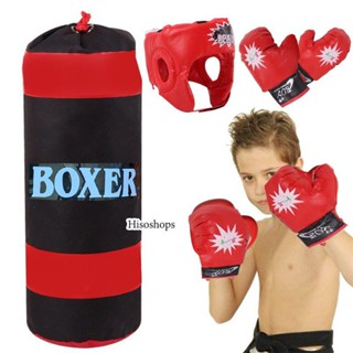 BOXER Punching Bag ชุดกระสอบทราย + เฮดการ์ด พร้อมนวมชกมวย 1 คู่