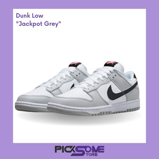 (พร้อมส่ง) ของแท้100% รองเท้า Nike Dunk Low Jackpot grey Lottery🤍