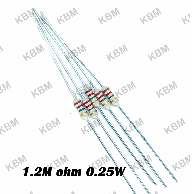 Resistor ตัวต้านทาน 1M ohm 0.25W 0.5W 1W 1.2M ohm 0.25W 1.5M ohm 0.5W 0.25W 0.125W 1W 1.8M ohm 0.25W
