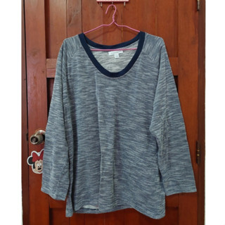 มือ 2 เสื้อแขนยาวผ้าหนากลางๆ ใส่กันหนาวได้ สีเทา แบรนด์ dreams co. 3X