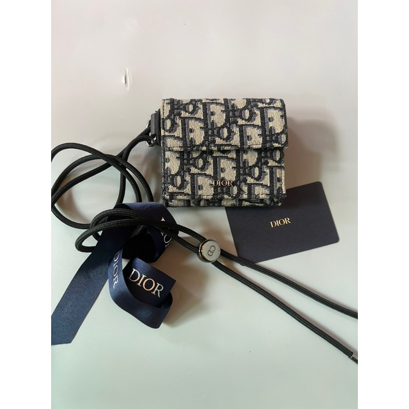Dior D-Touch Trifold Wallet with strap