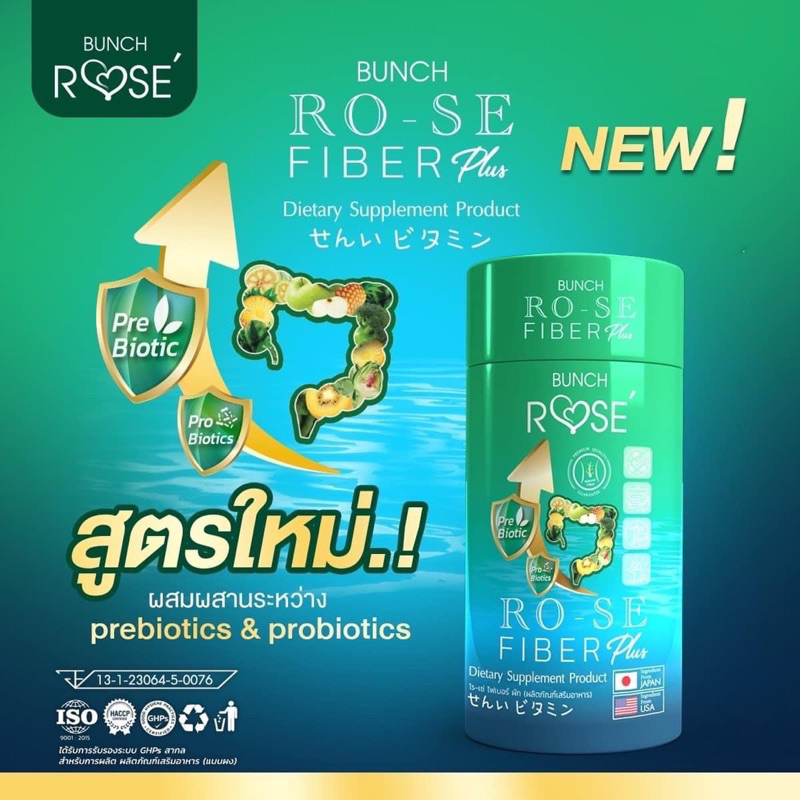 RO-SE FIBER Plus โรเซ่ ไฟเบอร์ พลัส ของแท้ %