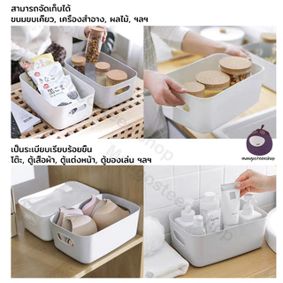 ที่เก็บของอเนกประสงค์ กล่องพลาสติกเก็บของ ประหยัดพื้นที่ มี3ขนาด 7สี