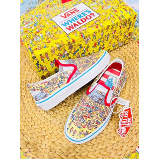 รองเท้าผ้าใบสวม Vans Slip On Wheres Waldo กล่องตรงรุ่น พร้อมส่งในไทย