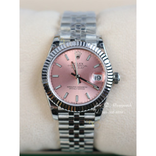 Rolex datejust 31 mm. Steel Pink dial automatic swiss movement