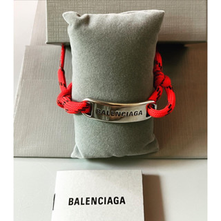 Balenciaga PLATE BRACELET IN BLACK