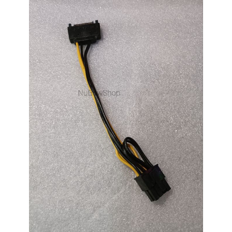 สายแปลงไฟsataเป็นไฟการ์ดจอ6+2 ทองแดงอย่างดีเส้นใหญ่18AWG ราคาเส้นละ40บาท