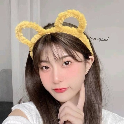 ที่คาดผม ขนนิ่ม หูหมีน่ารักหลากสีให้เลือก(พร้อมส่งจากไทย)