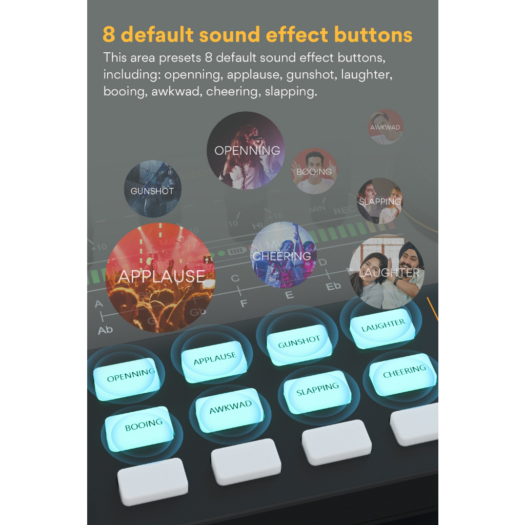 Maono AU-AM200 การ์ดเสียง มืออาชีพ พร้อมอินพุตบลูทูธ สําหรับโทรศัพท์ PC บันทึกเสียง ถ่ายรูป ถ่ายทอดสด AU AM200