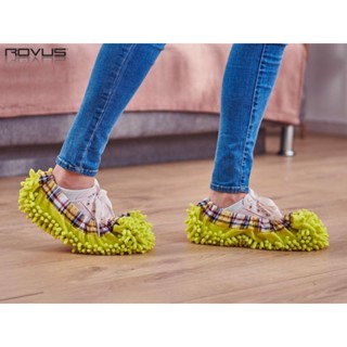 รองเท้านาโนจับฝุ่นเช็ดพื้นบ้าน Rovus nano slippers