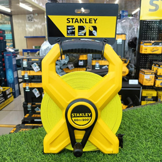 STANLEY เทปวัด สายไฟเบอร์ แบบเปลือย 60 เมตร รุ่น 34-794