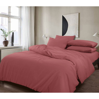 Studio One Denzel Solid Dobby ผ้าปูที่นอน + ผ้าห่มนวม ชุดผ้าปูที่นอน เซทผ้าปูที่นอน หมอน หมอนข้าง DUSTY ROSE Bedsheet