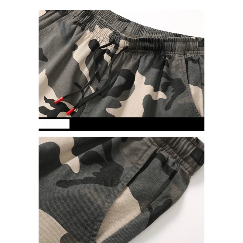 กางเกงขาสั้นผู้ชายไซส์ L-5XLเอวยางยืดกระเป๋าข้างผ้าหนาคุณภาพดีและราคาถูก - รูปที่ 3