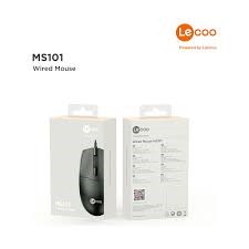 MOUSE USB  LECOO (MS101) BLACK BY LENOVO