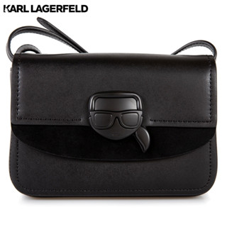 KARL LAGERFELD - K/IKONIK LOCK FLAP CROSSBODY 230W3038 กระเป๋าสะพายพาดลำตัว