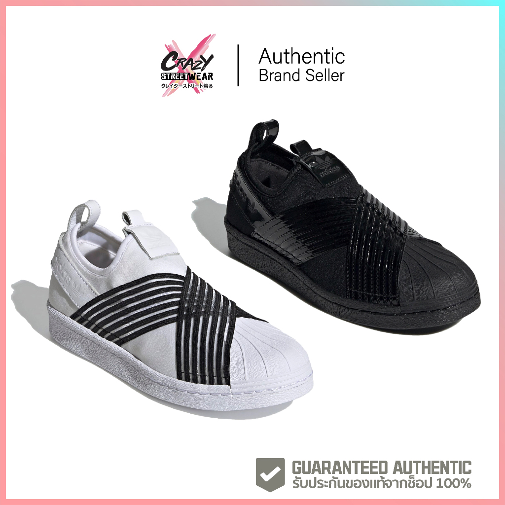 🔥ทักแชทรับโค้ด🔥 Adidas Superstar Slip On W (CG6013/BD8055) สินค้าลิขสิทธิ์แท้ Adidas รองเท้า