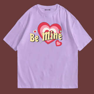 เสื้อยืดสกรีนลาย be mine พร้อมส่ง✨