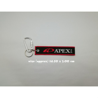 พวงกุญแจผ้า APEXi รถยนต์ รถกระบะ รถมอเตอร์ไซต์ งานปักสวยๆ สีสันสวยงาม ใช้งานง่าย เหมาะกับทุกเพศทุกวัย