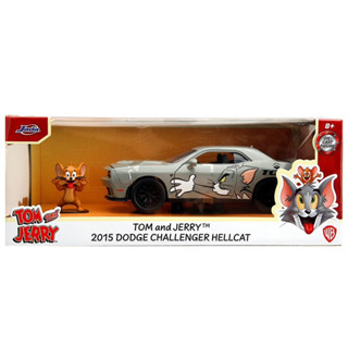 โมเดลรถเหล็ก 1/24 TOM &amp; JERRY 2015 DODGE CHALLENGER HELLCAT [Jada]